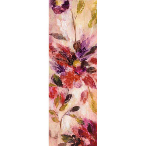 Exuberant Florals I White Modern Wood Framed Art Print by Vassileva, Silvia