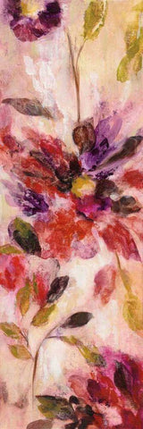 Exuberant Florals I White Modern Wood Framed Art Print with Double Matting by Vassileva, Silvia