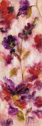 Exuberant Florals III White Modern Wood Framed Art Print with Double Matting by Vassileva, Silvia