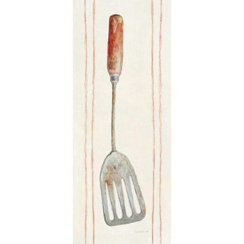 Floursack Kitchen IV White Modern Wood Framed Art Print by Nai, Danhui