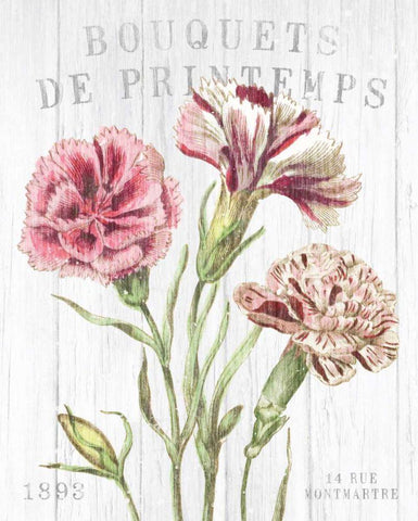 Fleuriste Paris IV Black Ornate Wood Framed Art Print with Double Matting by Wild Apple Portfolio