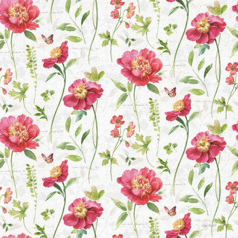 Pink Garden Step 01 White Modern Wood Framed Art Print by Audit, Lisa