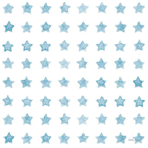 Coastal Baby Pattern IB White Modern Wood Framed Art Print with Double Matting by Grove, Beth