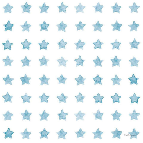 Coastal Baby Pattern IB Black Modern Wood Framed Art Print with Double Matting by Grove, Beth