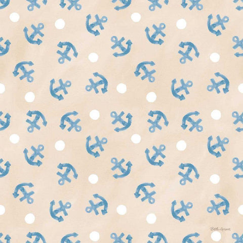 Coastal Baby Pattern XIX White Modern Wood Framed Art Print by Grove, Beth