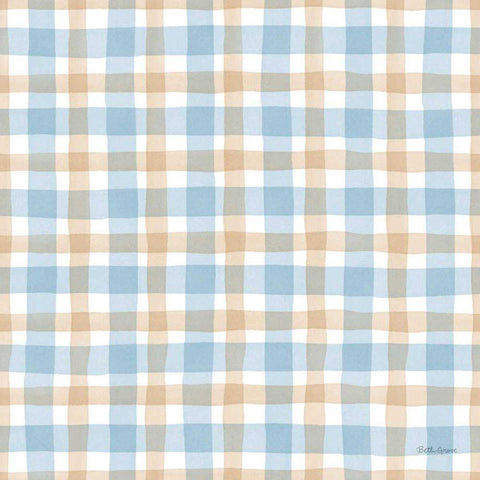 Coastal Baby Pattern XX White Modern Wood Framed Art Print with Double Matting by Grove, Beth