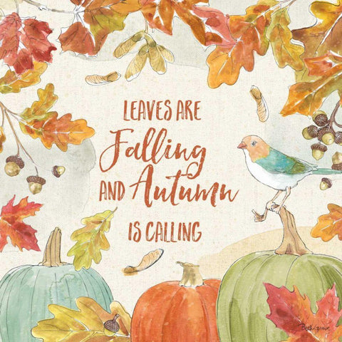 Falling for Fall IV Gold Ornate Wood Framed Art Print with Double Matting by Grove, Beth