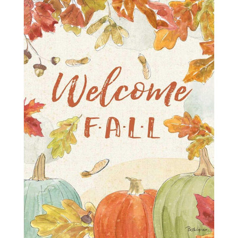 Falling for Fall VI Black Modern Wood Framed Art Print with Double Matting by Grove, Beth