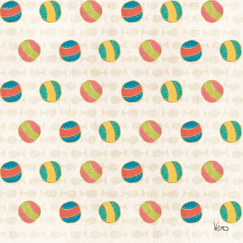 Otomi Cats Step 02A White Modern Wood Framed Art Print by Charron, Veronique