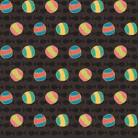 Otomi Cats Step 02B Gold Ornate Wood Framed Art Print with Double Matting by Charron, Veronique