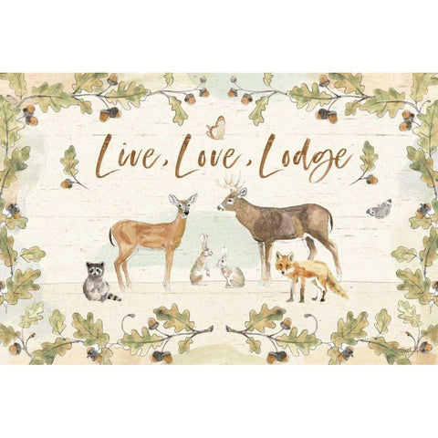 Woodland Wreath IV White Modern Wood Framed Art Print by Grove, Beth