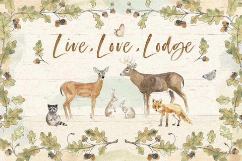 Woodland Wreath IV White Modern Wood Framed Art Print with Double Matting by Grove, Beth