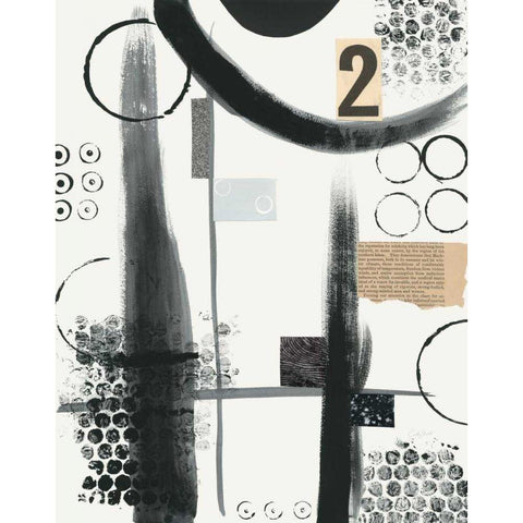 Two White Modern Wood Framed Art Print by Prahl, Courtney