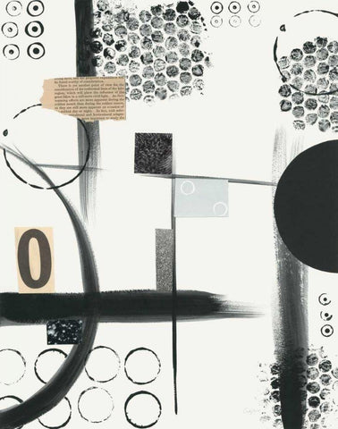Zero Black Ornate Wood Framed Art Print with Double Matting by Prahl, Courtney