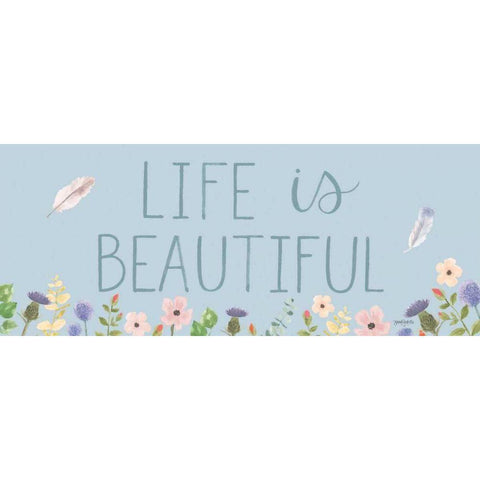 Spring Sentiments I White Modern Wood Framed Art Print by Jackson, Jenaya