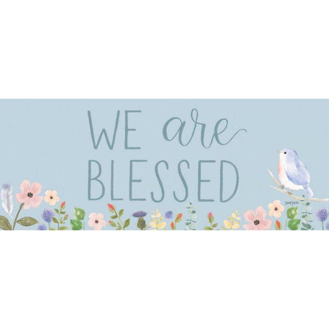 Spring Sentiments II White Modern Wood Framed Art Print by Jackson, Jenaya