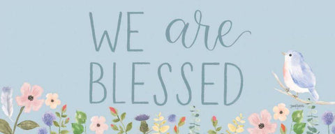 Spring Sentiments II Black Ornate Wood Framed Art Print with Double Matting by Jackson, Jenaya