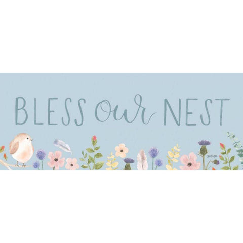 Spring Sentiments V Black Modern Wood Framed Art Print with Double Matting by Jackson, Jenaya