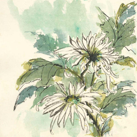 Snowmum I Gold Ornate Wood Framed Art Print with Double Matting by Paschke, Chris