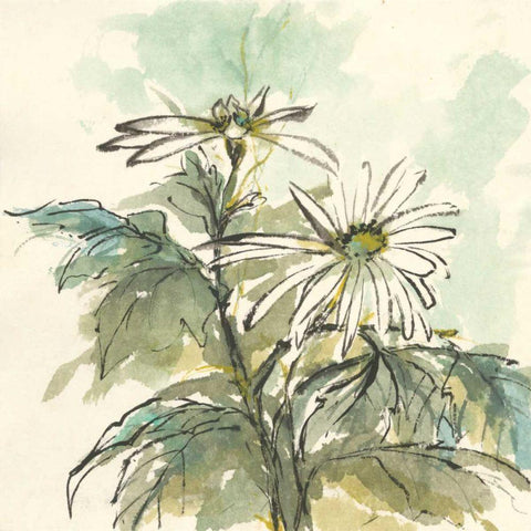 Snowmum II Gold Ornate Wood Framed Art Print with Double Matting by Paschke, Chris