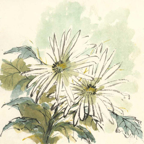 Snowmum III Gold Ornate Wood Framed Art Print with Double Matting by Paschke, Chris