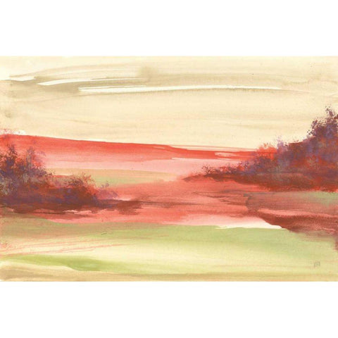 Red Rock IV Black Modern Wood Framed Art Print with Double Matting by Paschke, Chris