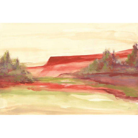 Red Rock V Gold Ornate Wood Framed Art Print with Double Matting by Paschke, Chris