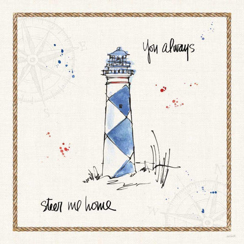 Coastal Buoys IV Gold Ornate Wood Framed Art Print with Double Matting by Tavoletti, Anne