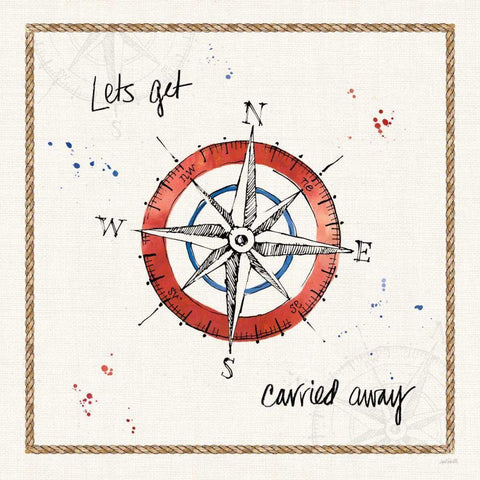 Coastal Buoys V Black Modern Wood Framed Art Print by Tavoletti, Anne