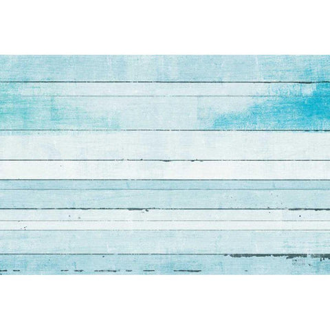 Beachscape Palms IX blue Gold Ornate Wood Framed Art Print with Double Matting by Mullan, Michael