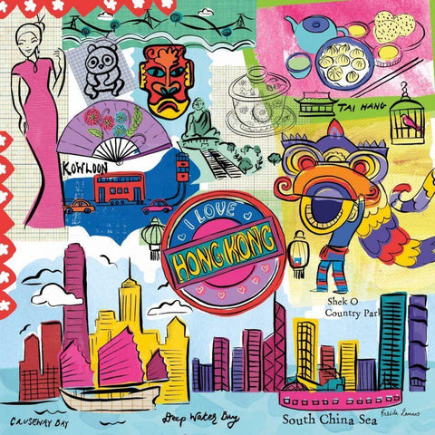 Global Travel XIV Black Ornate Wood Framed Art Print with Double Matting by Zaman, Farida