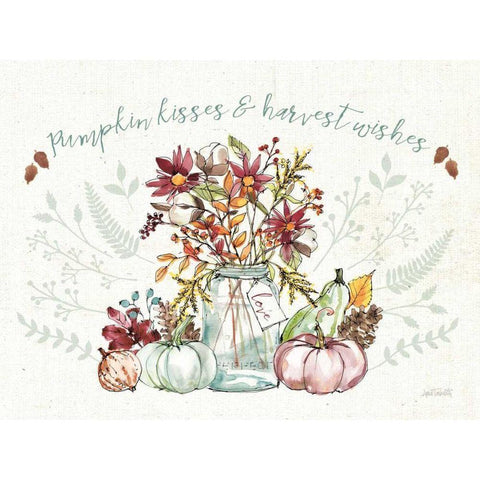 Festive Foliage I v2 Gold Ornate Wood Framed Art Print with Double Matting by Tavoletti, Anne