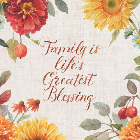 Autumn in Bloom IV Black Ornate Wood Framed Art Print with Double Matting by Audit, Lisa