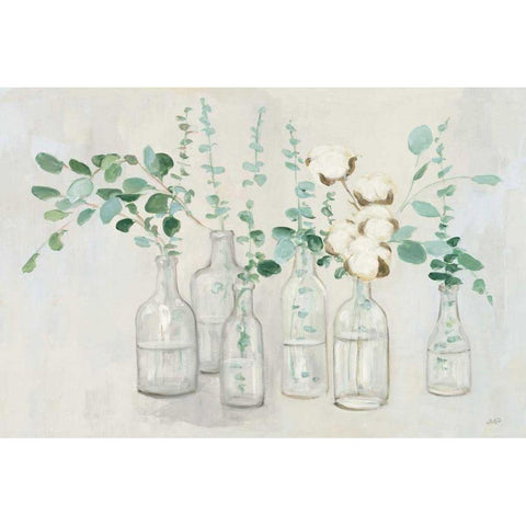 Summer Cuttings III v2 White Modern Wood Framed Art Print by Purinton, Julia