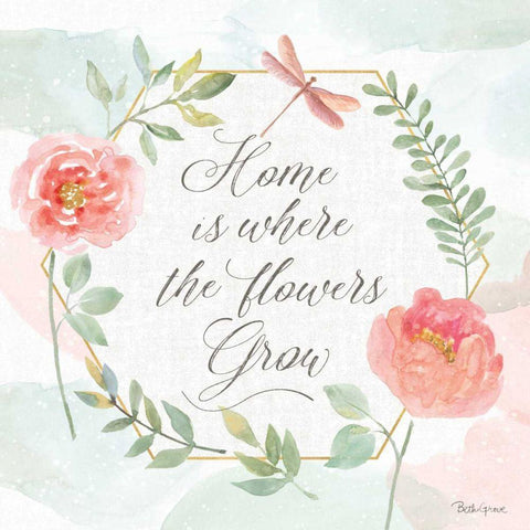 Watercolorful VI Gold Ornate Wood Framed Art Print with Double Matting by Grove, Beth