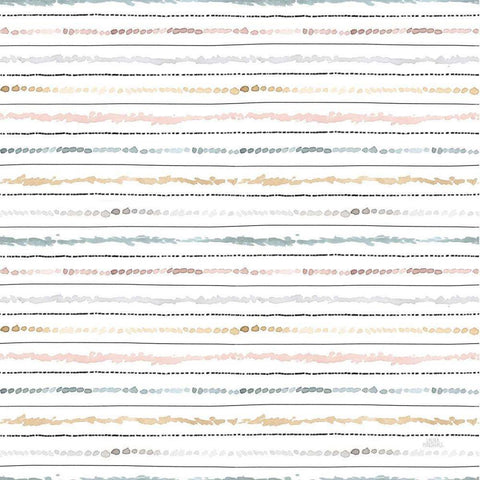 World Traveler Pattern XII White Modern Wood Framed Art Print with Double Matting by Marshall, Laura