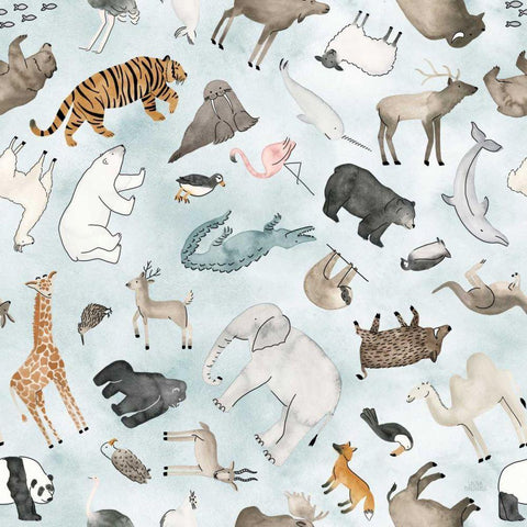 World Traveler Pattern XV White Modern Wood Framed Art Print by Marshall, Laura