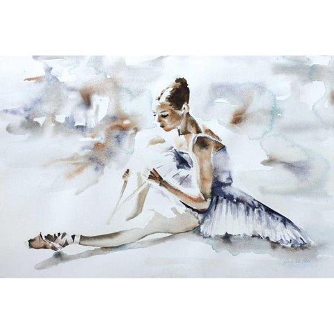 Dress Rehearsal White Modern Wood Framed Art Print by Valle, Aimee Del