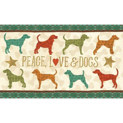 Dogs Life IX White Modern Wood Framed Art Print by Charron, Veronique