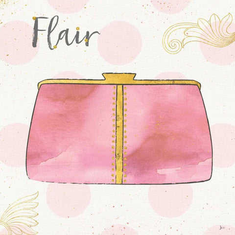Fashion Blooms II Pink Black Modern Wood Framed Art Print by Aiken, Jess