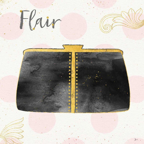 Fashion Blooms II Black Black Modern Wood Framed Art Print by Aiken, Jess
