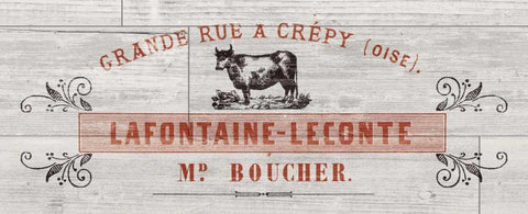 Animal Bill of Sales II Gray Wood White Modern Wood Framed Art Print with Double Matting by Wild Apple Portfolio