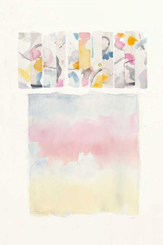 Day Dream Watercolor v2 Black Ornate Wood Framed Art Print with Double Matting by Schick, Mike