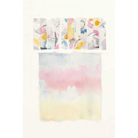 Day Dream Watercolor v2 Black Modern Wood Framed Art Print by Schick, Mike