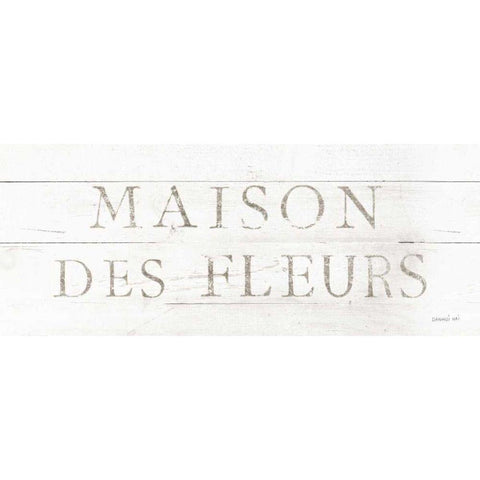 Maison des Fleurs IX Black Modern Wood Framed Art Print with Double Matting by Nai, Danhui