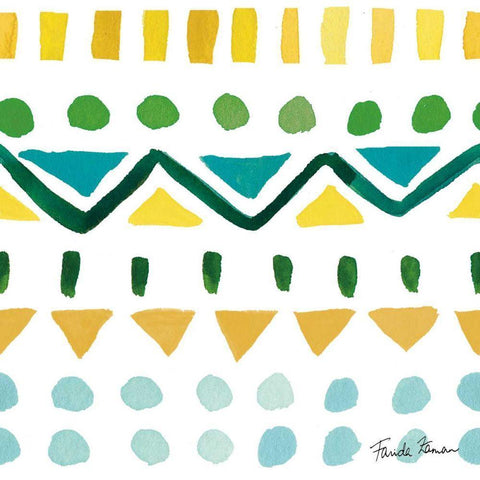 Mellow Yellow Step 03A White Modern Wood Framed Art Print with Double Matting by Zaman, Farida