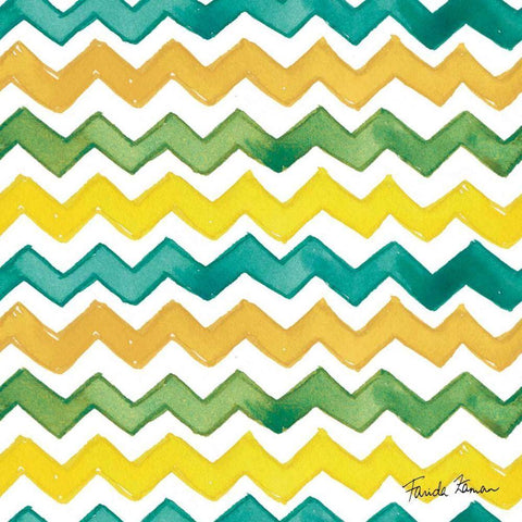 Mellow Yellow Step 04A White Modern Wood Framed Art Print with Double Matting by Zaman, Farida