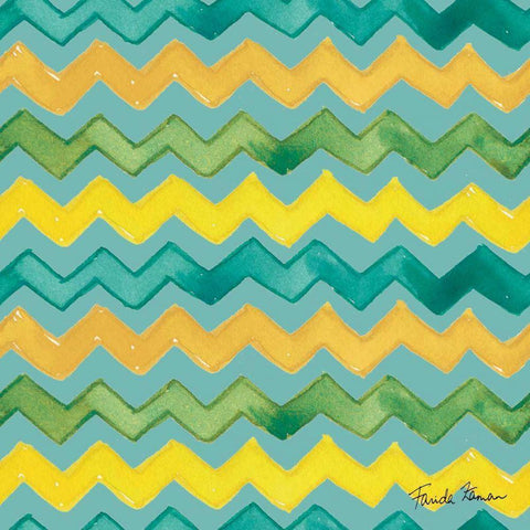 Mellow Yellow Step 04B White Modern Wood Framed Art Print by Zaman, Farida