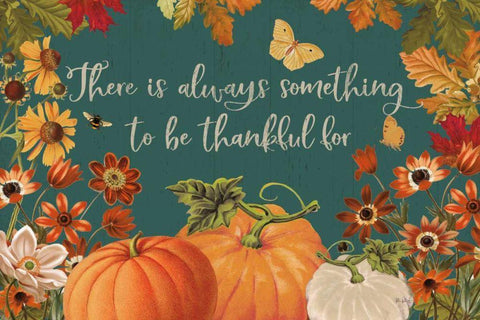 Fall Garden I Teal White Modern Wood Framed Art Print with Double Matting by Pertiet, Katie