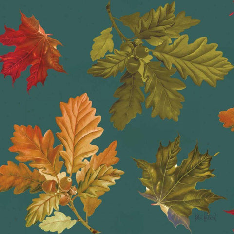Fall Garden Step 04B Gold Ornate Wood Framed Art Print with Double Matting by Pertiet, Katie
